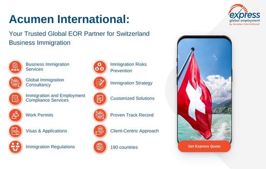Work Permit and Immigration Support by EOR inSwitzerland
