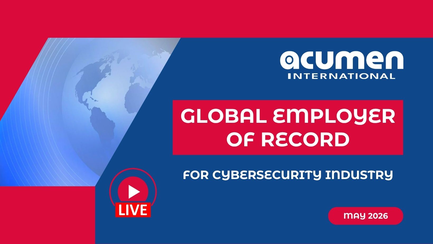 GLOBAL EMPLOYER OF ECORD FOR CYBERSECURITY
